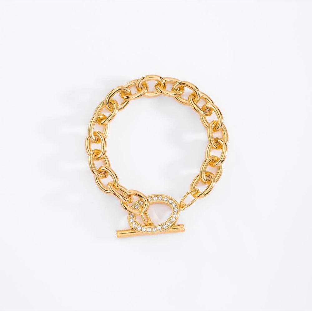 18 carat gold plated with crystal stones